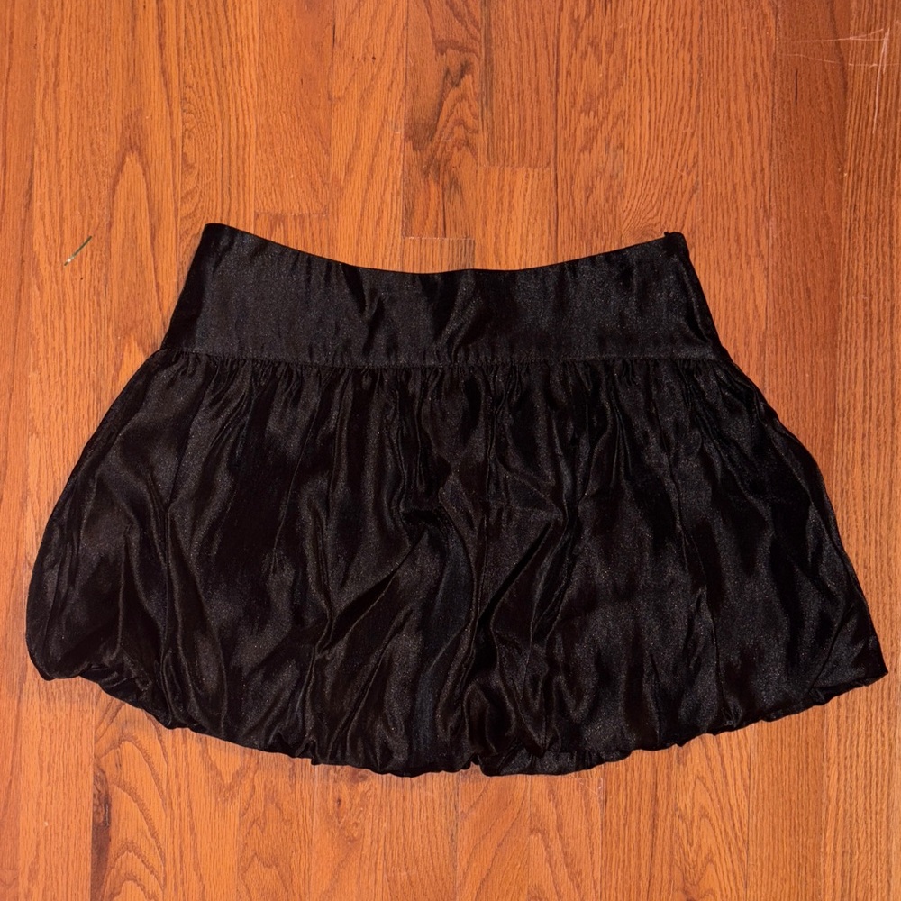 Black Women's Skort - Bubble Hem